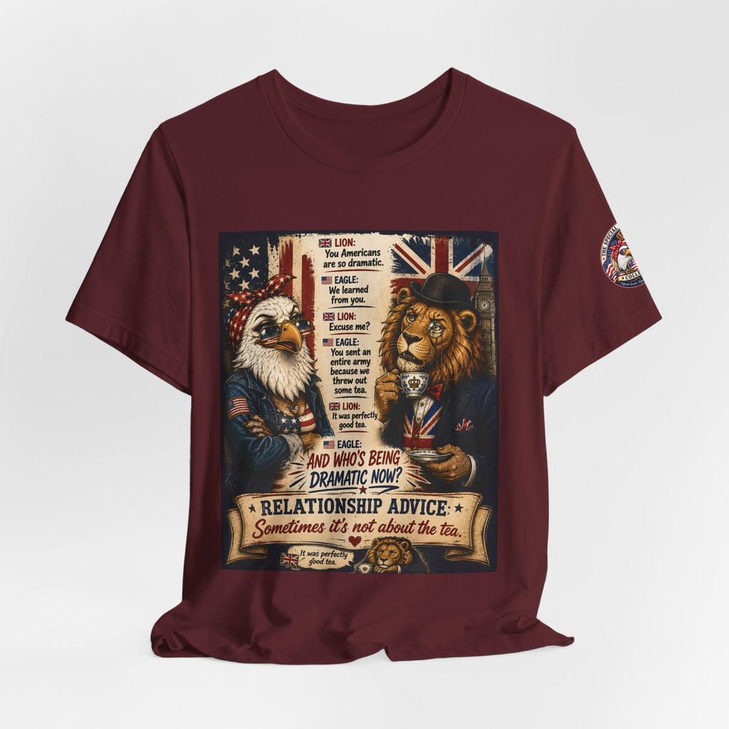 Relationship Advice — British & American Banter Eagle & Lion Tee