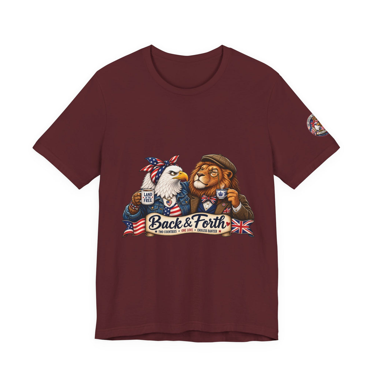 Back & Forth — British & American Banter Eagle & Lion Tee