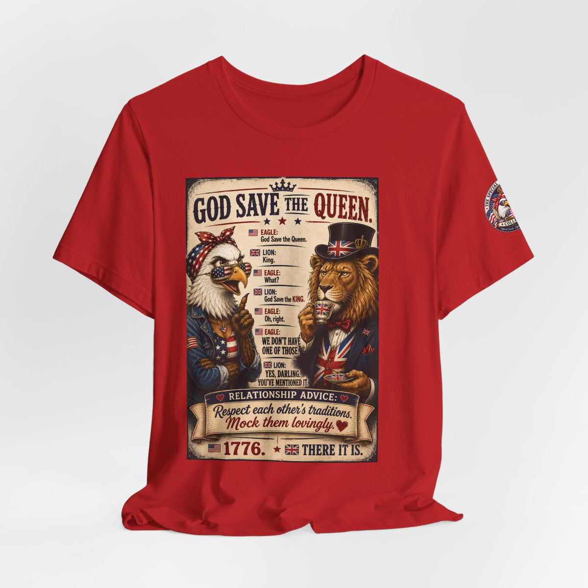 God Save the Queen — Vintage British Tribute Eagle & Lion Tee
